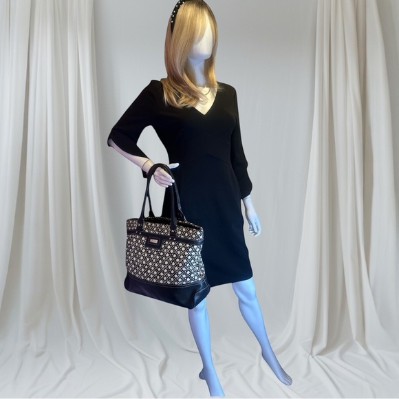 Kate Spade Blakely Keswick EUC Black and White Geometric Tote - Picture 13 of 15